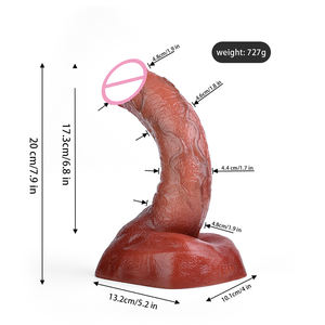 FAAK-G199 echte Haut berühren Silikon <span class=keywords><strong>Dildo</strong></span> <span class=keywords><strong>20cm</strong></span> realistische männliche Penis gebogen stimulieren Frau Pussy <span class=keywords><strong>Dildo</strong></span> für weibliche Masturbation - Product Image 6