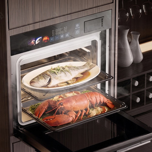 <span class=keywords><strong>Horno</strong></span> de Vapor Combinado Integrado de 40L-60L con Pantalla a Color, <span class=keywords><strong>Horno</strong></span> Eléctrico Inteligente 3 en 1 con Interior de Acero Inoxidable para Cocina Doméstica - Product Image 4