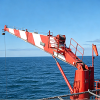 Grue de pont marine certifiée BV CCS de 30 tonnes avec commande hydraulique et commande à distance pour la manutention de marchandises
