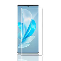Protection d'écran en verre trempé 9H incurvé 3D avec colle intégrale pour Vivo X200 Ultra/V30/V29/V60/S18/S20/Y400 Pro - Anti-rayures Ultra-fin