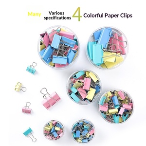 Clips de reliure métalliques de haute qualité, tailles assorties, clips de reliure métalliques, organisateur de documents de bureau et scolaire, fournitures de papeterie - Product Image 3