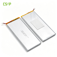 Batterie au lithium mince 7 mm CSIP 7065152 3,7 V 10000 mAh, pochette Li-Polymère 10 Ah haute densité énergétique NCM Lipo avec connecteur
