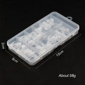 Superventas, 120 Uds., rosa, desnudo, blanco, rosa, naranja, uñas postizas cuadradas, prensa en las uñas, cubierta completa francesa, puntas para uñas artísticas - Product Image 2