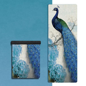 Tapis de yoga pliable en daim imprimé sur mesure, épaisseur 1,5 mm, antidérapant, en caoutchouc naturel, pour le yoga chaud - Product Image 1