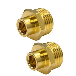 Adaptateur de tuyau d'arrosage en laiton massif sur mesure 3/4 GHT mâle x 1/4 NPT <span class=keywords><strong>femelle</strong></span> - Raccord de tuyauterie - Product Image 4