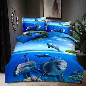 Vente en gros Ensemble housse de couette impression numérique 3D en ligne Vente en gros Housses imprimées Draps de lit en polyester bon marché Couette pour enfants - Product Image 5