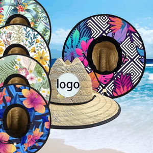 Bestverkochte Lifeguard Creatief Ontwerp Panama Verstelbare Comfortabele Zachte Vacht Hoed met Digitale Print Rand voor Buiten en Strand - Product Image 1
