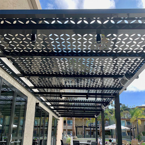 Gazebo en métal de jardin imperméable extérieur de couleur personnalisée <span class=keywords><strong>pergola</strong></span> en tôle de <span class=keywords><strong>fer</strong></span> <span class=keywords><strong>forgé</strong></span> bon marché - Product Image 4