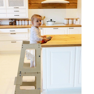 Детский ступенчатый табурет, Детская игровая башня Монтессори, регулируемая высота, деревянная для детей, мебель для гостиной, кухонный помощник