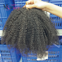 Lots de Cheveux Naturels Vierges en Gros pour Crochet, Extensions de Cheveux Invisibles Bouclés Birmans en Vrac, 100% Cheveux Humains Pré-Bouclés