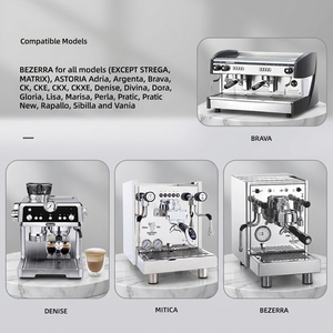 <span class=keywords><strong>Bezzera</strong></span> Porte-filtre nu 58 mm à 2 oreilles en acier inoxydable, poignée de machine à expresso sans fond, accessoire de remplacement - Product Image 2