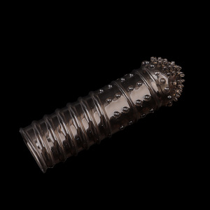 Ensemble de préservatifs Wolf Fang en TPE transparent et cristallin, allongés et sexy, pour couples - Product Image 3