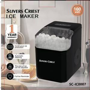 Slivers Criest Bullet Ice Maker 305x220x320mm Electric <b>Plastic</b> Housing <b>Tap</b> Water Input White And Black - Product Image 4