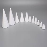 Nouvelle mousse conique pour décor de noël boule en mousse pour matériel de bricolage accessoires en argile Ultra légère pour cadeau