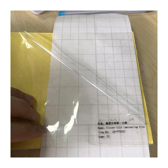 Matte Glossy White Cold Lamination Film Self Adhesive Transparent Cold Lamination Film for Photos Decorative