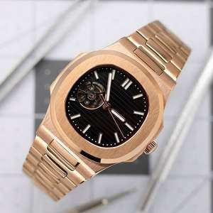 Reloj Mecánico Automático con Movimiento NH38, Esqueleto, Cristal de Zafiro, Resistente al Agua, Relojes de Pulsera de Moda, Venta al Por Mayor - Product Image 2