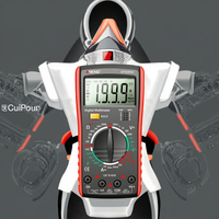 Multimeter Digital Presisi Tinggi DT9205A 1000V/20A Multi-Fungsi Anti-Bakar Pengukuran Kapasitansi dan Resistansi untuk Rumah