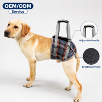 Harnais de Soutien pour Patte Arrière de Chien en Coton pour Dysplasie de la Hanche et Récupération de la LCA, Respirant, en Maille, Réglable, pour la Mobilité Animale