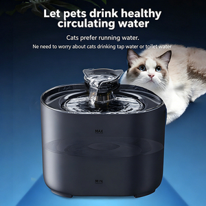 Fuente para Gatos Transparente, Sólida, Recargable, Portátil, Impermeable, <span class=keywords><strong>de</strong></span> Lujo, <span class=keywords><strong>de</strong></span> 2.2L, Completamente Mejorada, con Dispensador Automático - Product Image 2