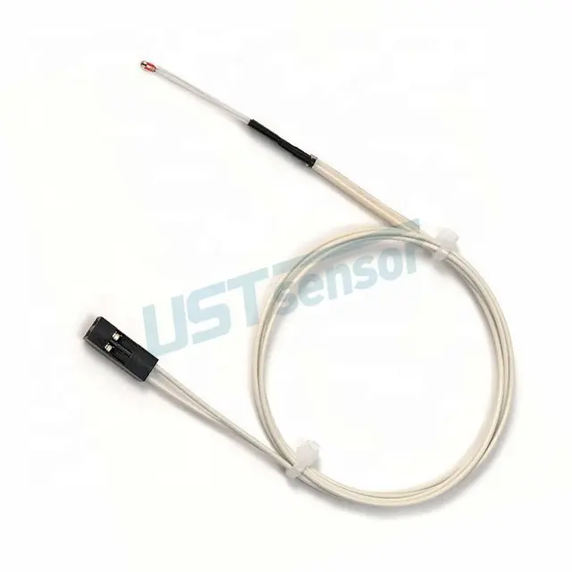 small size glass NTC thermistor temperature sensor probe with dupont connector