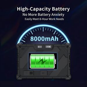Tableta Robusta de 10.1 Pulgadas con Escáner de Código de Barras 2D, 4G LTE, WiFi, GPS, NFC, Tableta Industrial IP67 Resistente al Agua, Legible Bajo la Luz Solar, con Huella Dactilar - Product Image 3