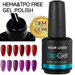 Top Trend Gel de Uñas de Doble Uso, 15ml, Acabado Brillante y Mate, Dos Estilos en Uno, Removible con UV/LED, para Arte de Uñas - Product Image 1