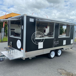 Carrito de Comida de Fibra de Vidrio de Alta Calidad, Carritos de Comida, Camión de Comida <span class=keywords><strong>con</strong></span> Cocina Completa, Remolque de Camión de Comida - Product Image 2