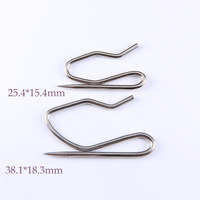 Crochets pour rideau d'hôpital, crochets en acier à broches Unique de 28.1x15.4 ou 33.8x18.3mm