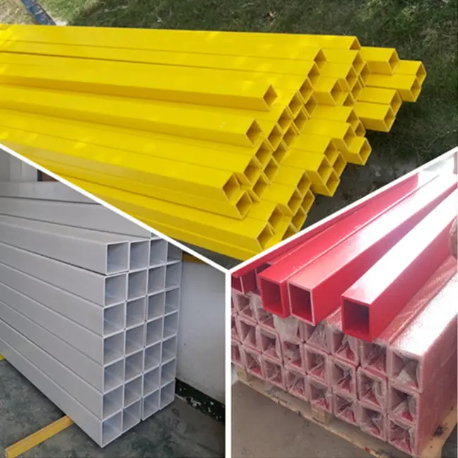 FRP square tube profiles handrail railing factory price