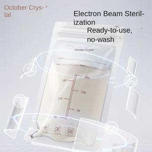 TEN-MJOURNEY 200ml sans BPA PET + PE jetable lait maternel sac de stockage lait cristallin frais-gardien <span class=keywords><strong>bébé</strong></span> enfants alimentation - Product Image 5