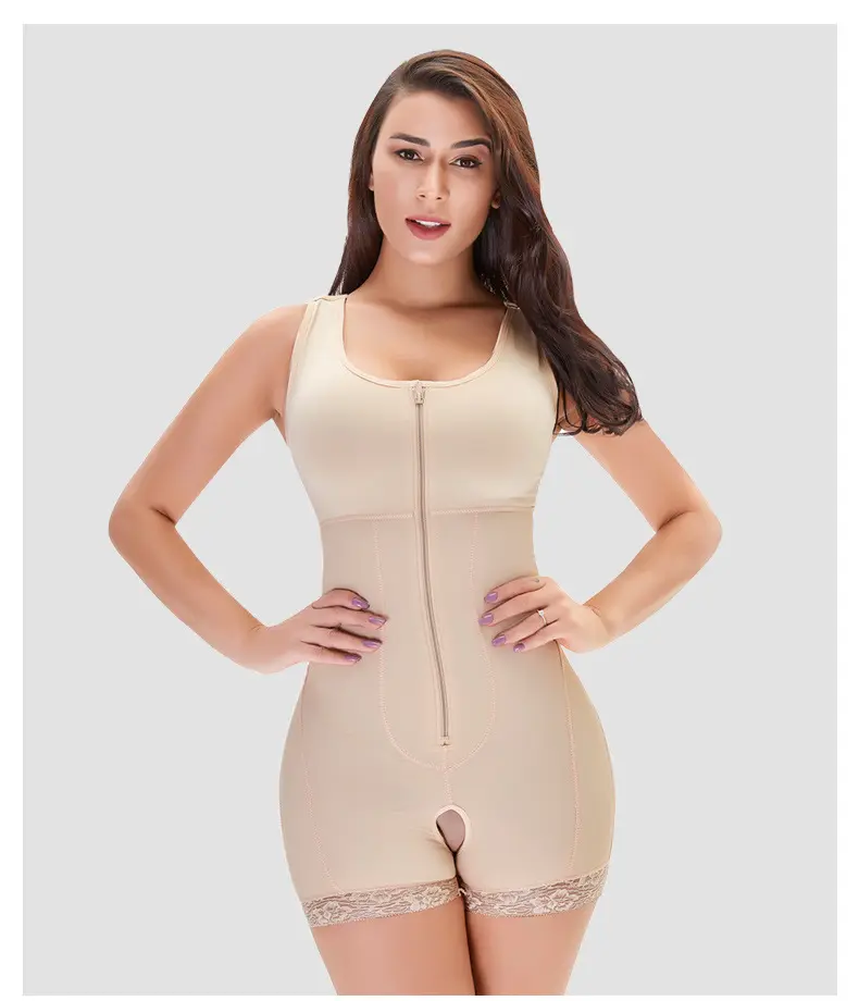 Aoyema kadın seksi şekli ince yan fermuar popo kaldırma shapewear ayarlanabilir karın korseler popo kaldırma şekillendirici