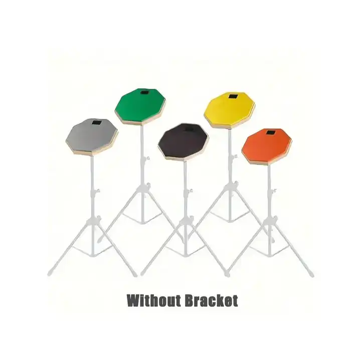 1pc 8-Inch Double-Sided Triple-Layer Silent Drum Practice Pad - Rubber Mute Pad For Drum Kit Beginners