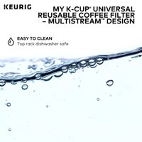 Filtre à café réutilisable K Cup compatible avec la machine à café Keurig MultiStream, dosette de café rechargeable grise