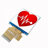 Panel Layar Sentuh Kapasitif Opsional, Modul Lcd Tft Lcd 1:1 Kotak Ips 2.6 Inci 240X240, Antarmuka MCU SPI Layar Lcd