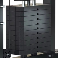 Máquina Smith multifuncional de tamaño mediano para el hogar, con cable cruzado, rack de potencia, equipo de fitness para sentadillas y entrenamiento de cuerpo completo.