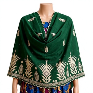 Wholesale Women Chiffon Shawl Floral Rhinestone Embroidered Lightweight Breathable Soft <b>Wrap</b> Scarf OEM ODM Custom - Product Image 1