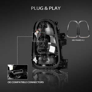 New High Quality Clear ABS Waterproof 12V Rear <b>Tail</b> Lamp Conversion Kit Mini F60 2017-2021 <b>Plug</b> Play 100% Fitment Turn Signals - Product Image 4