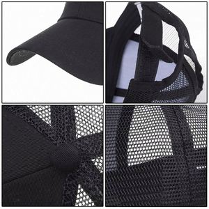 Promotion Women's Ponytail <b>Hats</b> With Mesh Back Trucker Cap Style/ BSCI Factory Custom Sports Caps <b>for</b> Female - Product Image 6