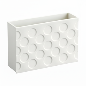 Inomata ampia custodia magnetica bianca per l'organizzazione della cucina - Product Image 1