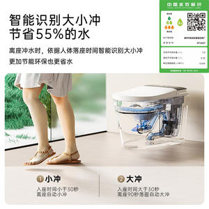 โถสุขภัณฑ์อัจฉริยะ LG พร้อมระบบฆ่าเชื้อด้วยโฟมในตัว ทำงานอัตโนมัติ ติดตั้งบนพื้น ระบบชำระล้างแบบเจ็ทไซฟอน - Product Image 5