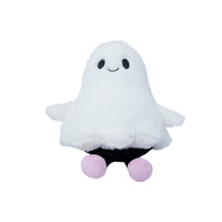 Nouveauté : Jouets en peluche en polyester, citrouille, fantôme, monstre et chauve-souris d'Halloween, 11-30 cm, pour décorations de fêtes