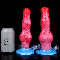 Plug anal en silicone souple et imperméable de 11 pouces, modèle animal fantastique, extra long, avec fonction d'éjaculation, 717,7 g, pour adultes.