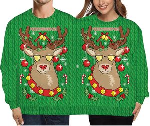 <span class=keywords><strong>Pull</strong></span> de Noël <span class=keywords><strong>moche</strong></span> personnalisé en usine ODM OEM <span class=keywords><strong>Pull</strong></span> de Noël en vrac pour deux personnes imprimé en 3D Couple Père Noël drôle Double <span class=keywords><strong>Pull</strong></span> de Noël - Product Image 4