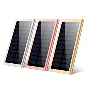 Batería Externa Solar de 10000 mAh con 2 Puertos USB y LED, Powerbank para Teléfono Móvil, Superventas - Product Image 2