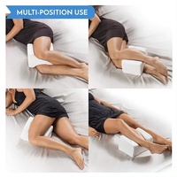 Oreiller de genou en mousse à mémoire de forme pour dormeurs latéraux Contour ergonomique Wedge Orthopédique en forme d'os regardant la télévision oreiller de lecture