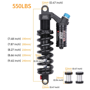 OEM/ODM DNM RCP2S <span class=keywords><strong>MTB</strong></span> sospensione della bicicletta <span class=keywords><strong>ammortizzatore</strong></span> posteriore Mountain Dirt Bike DH <span class=keywords><strong>ammortizzatore</strong></span> posteriore 190mm 200m 220mm 240mm - Product Image 2