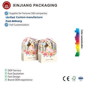 Boîtes en papier YZ personnalisées style européen, sacs de <span class=keywords><strong>mariage</strong></span> creux et boîtes à bonbons, boîtes cadeaux estampées à poignée, directement de l'usine, pour mariages - Product Image 2