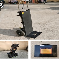 Chariot de manutention électrique pliable en acier, type automoteur, capacité 250 kg, pour plateformes de magasinage