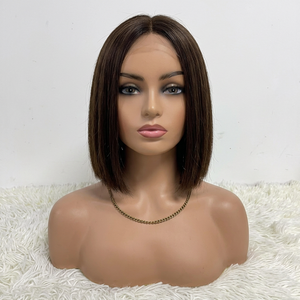 Promoción Letsfly: Cabello Humano 100% Virgen Vietnamita Liso Natural de 8 Pulgadas, Cierre Kim K 2x6, Cabello Teñido de Alta Calidad al Por Mayor - Product Image 1