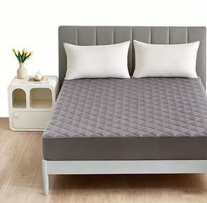 Wholesale Plain <strong>Single</strong> Quilted Washable Cotton Mattress Cover Stain Resistant Waterproof Mattress <strong>Protector</strong> - Product Image 1